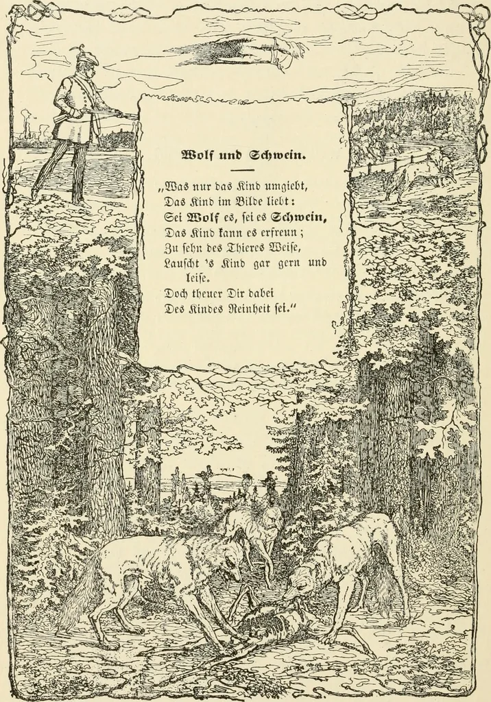 An illustration from The mottoes and commentaries of Friedrich Froebel's Mother play, 1902, leaf 227