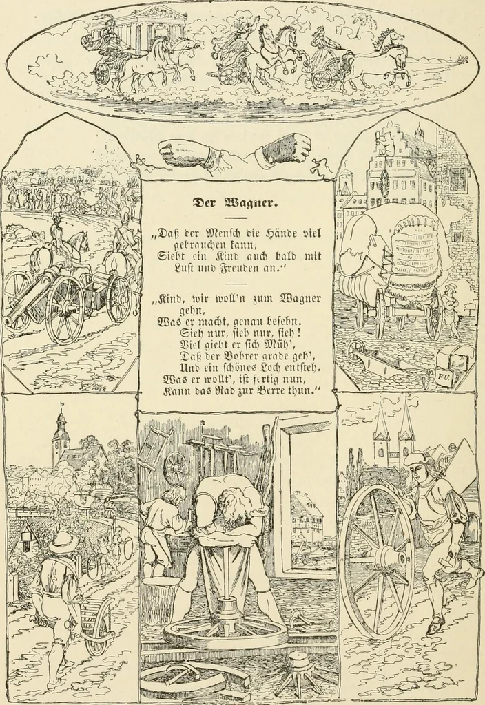 An illustration from The mottoes and commentaries of Friedrich Froebel's Mother play, 1902, leaf 261