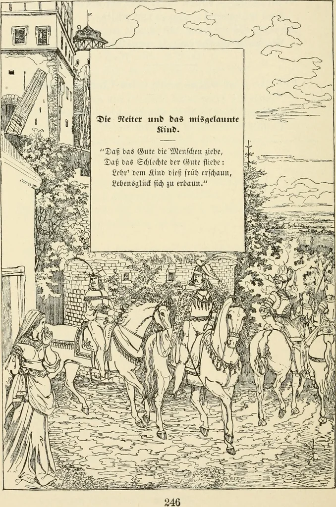 An illustration from The mottoes and commentaries of Friedrich Froebel's Mother play, 1902, leaf 275