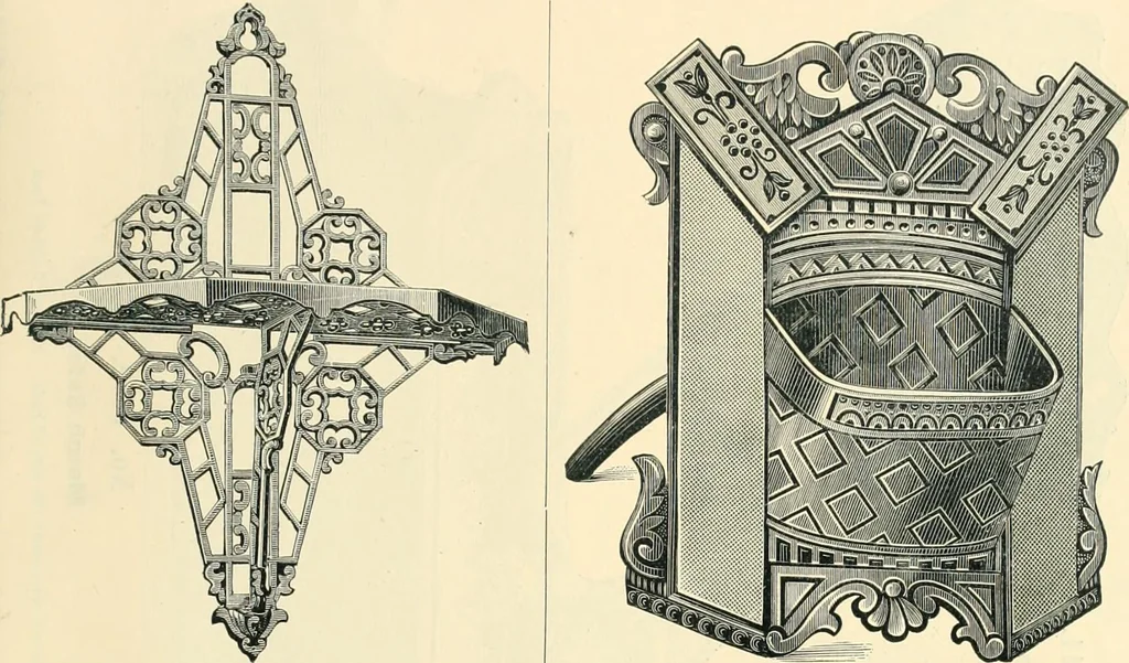 An illustration from Mouldings, mirrors, pictures and frames., 1884, leaf 100