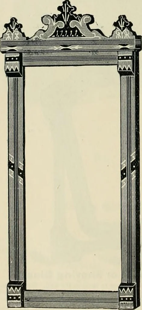An illustration from Mouldings, mirrors, pictures and frames., 1884, leaf 129