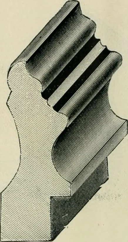 An illustration from Mouldings, mirrors, pictures and frames., 1884, leaf 13
