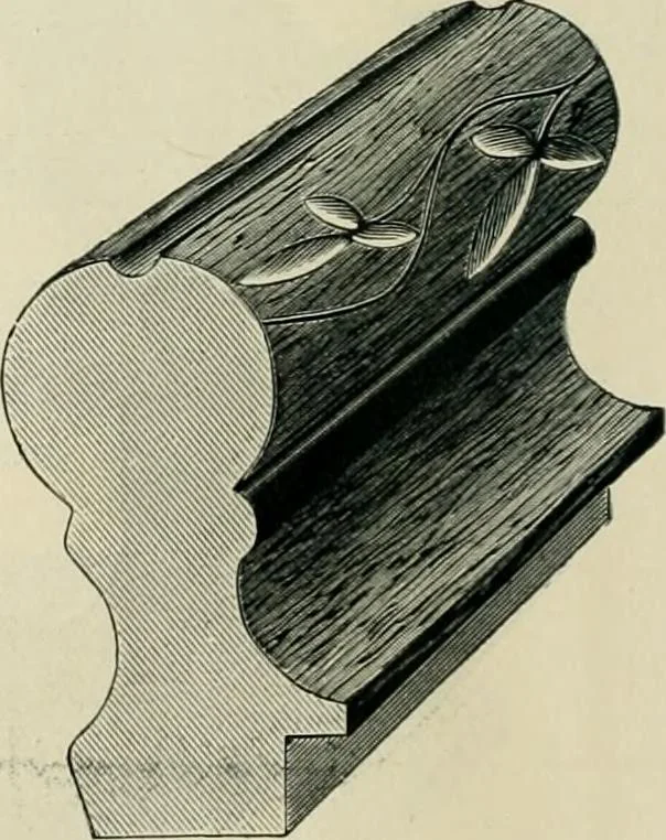 An illustration from Mouldings, mirrors, pictures and frames., 1884, leaf 13