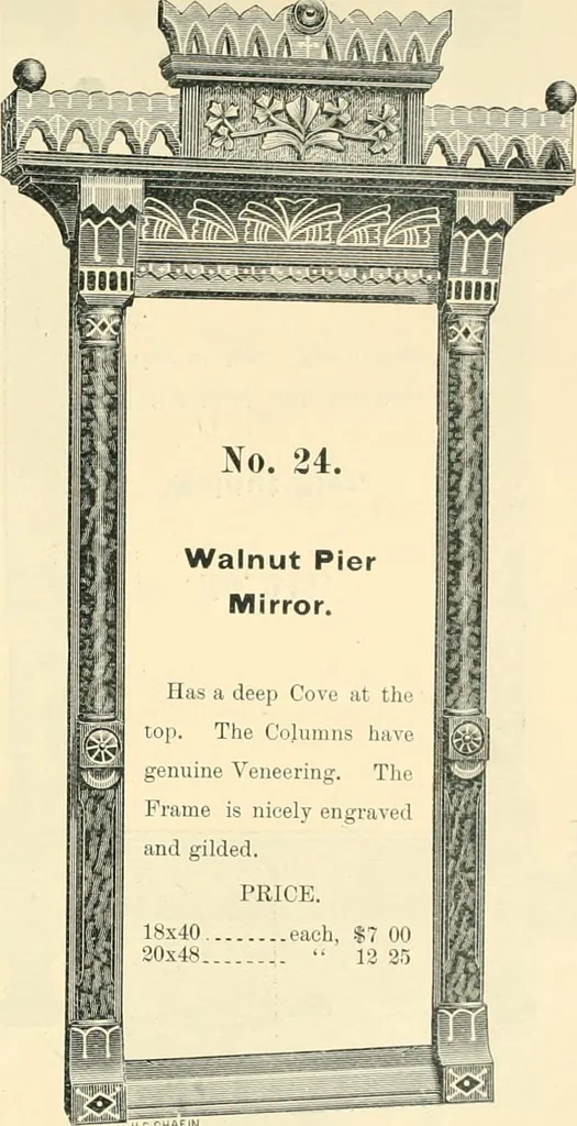 An illustration from Mouldings, mirrors, pictures and frames., 1884, leaf 132