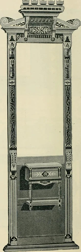 An illustration from Mouldings, mirrors, pictures and frames., 1884, leaf 135