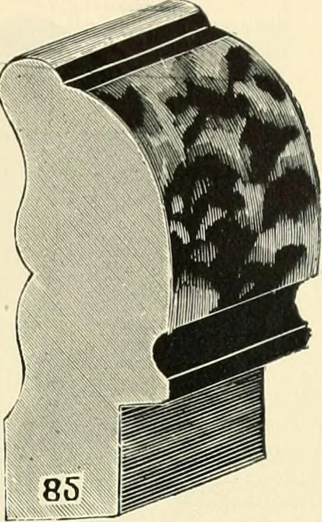 An illustration from Mouldings, mirrors, pictures and frames., 1884, leaf 14