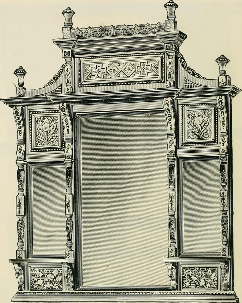 An illustration from Mouldings, mirrors, pictures and frames., 1884, leaf 145