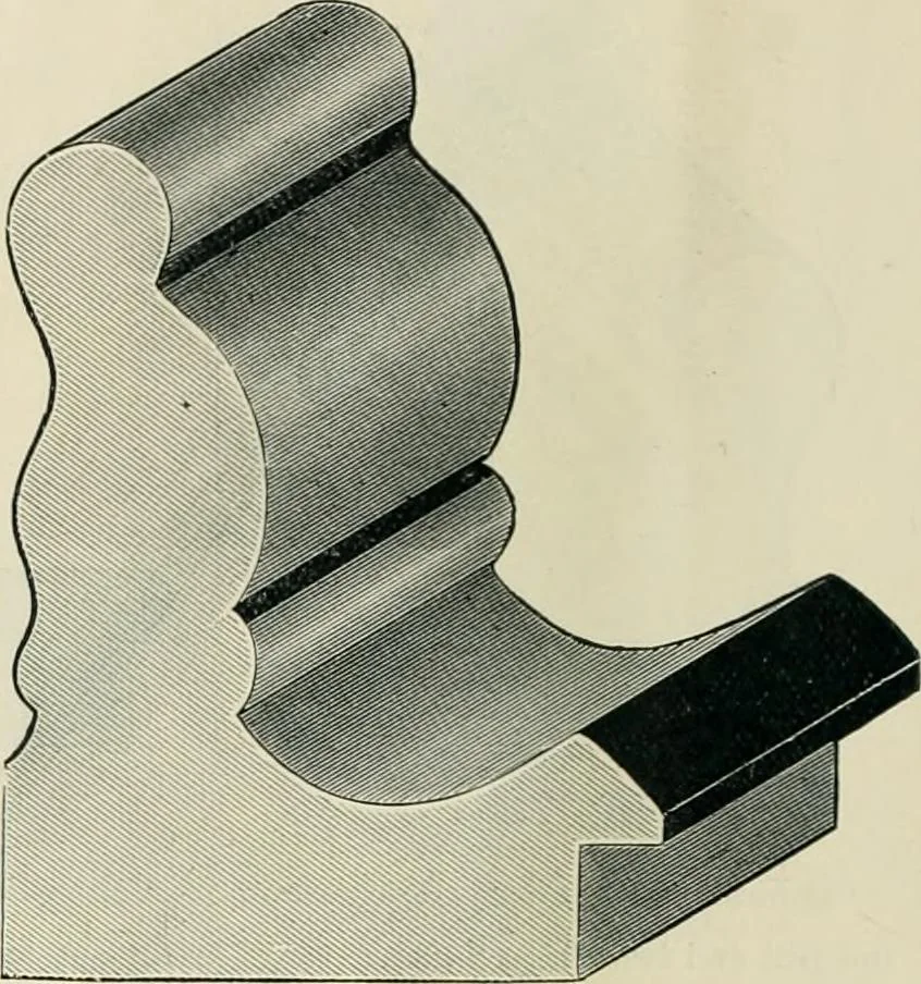 An illustration from Mouldings, mirrors, pictures and frames., 1884, leaf 15