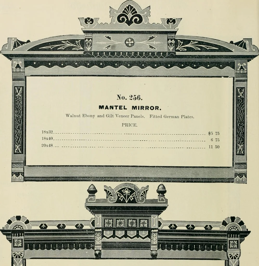 An illustration from Mouldings, mirrors, pictures and frames., 1884, leaf 153