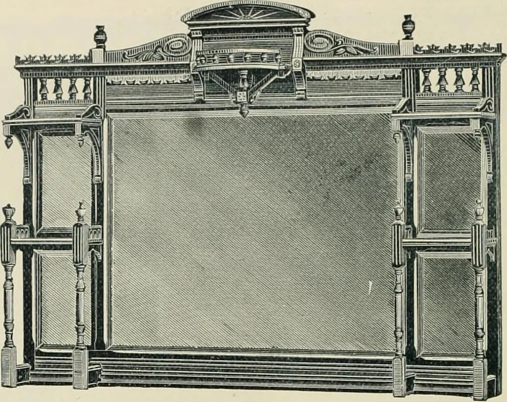An illustration from Mouldings, mirrors, pictures and frames., 1884, leaf 155