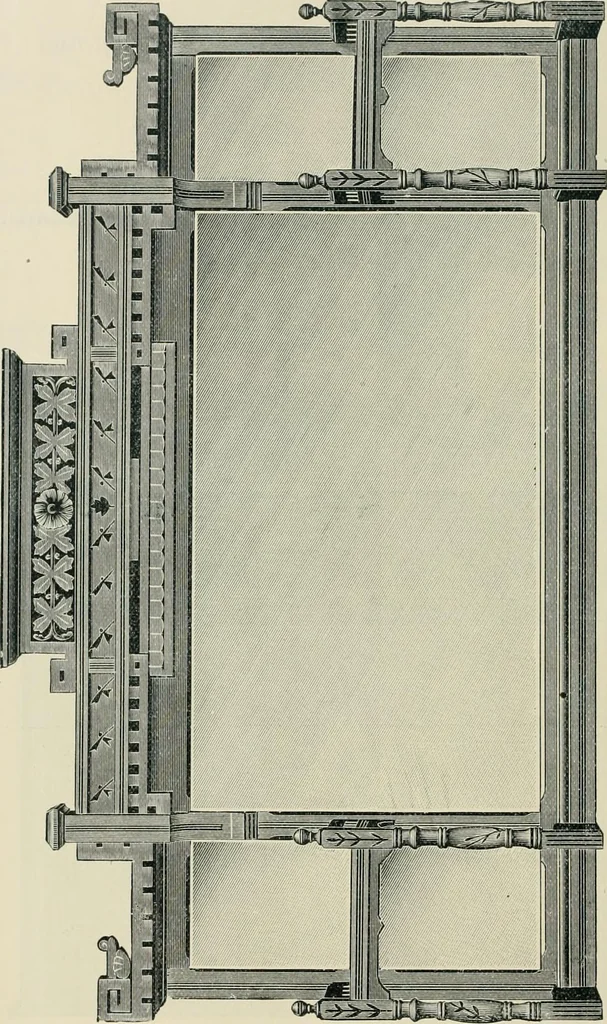 An illustration from Mouldings, mirrors, pictures and frames., 1884, leaf 157
