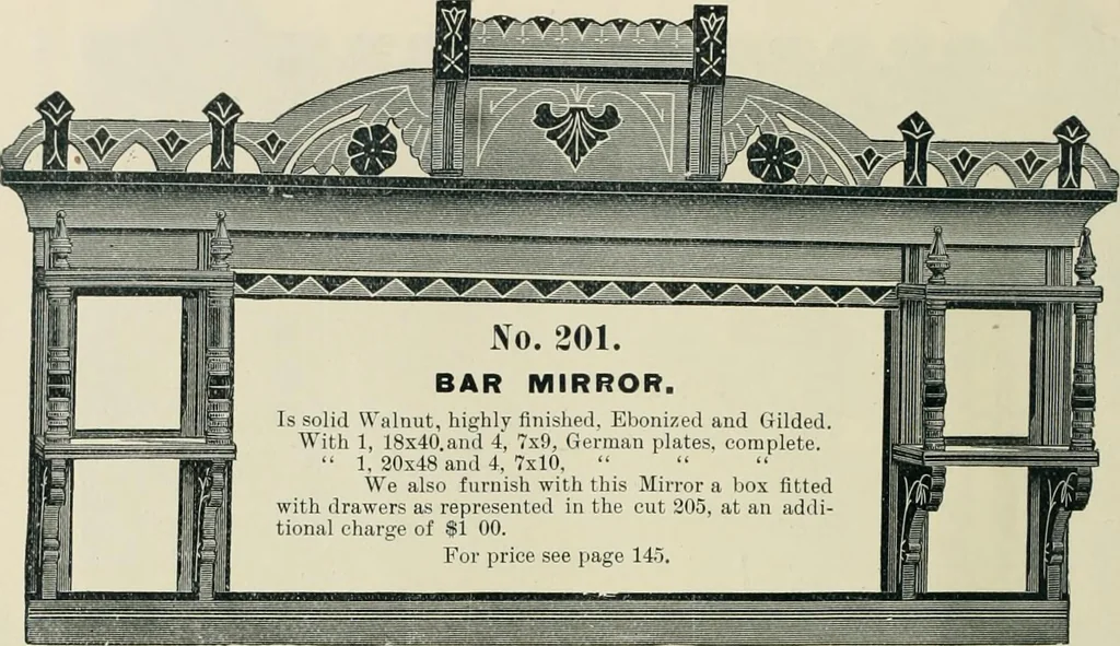 An illustration from Mouldings, mirrors, pictures and frames., 1884, leaf 159