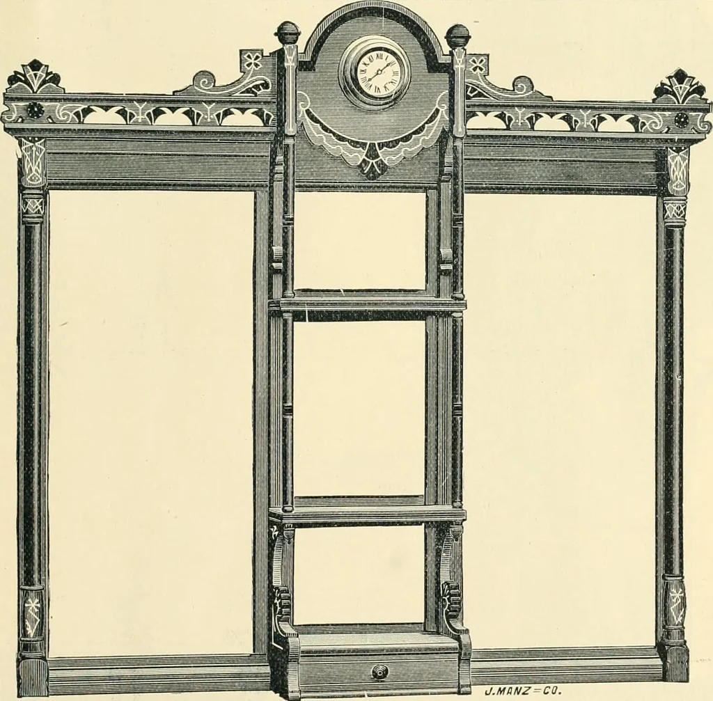An illustration from Mouldings, mirrors, pictures and frames., 1884, leaf 160