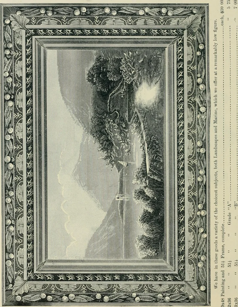 An illustration from Mouldings, mirrors, pictures and frames., 1884, leaf 163