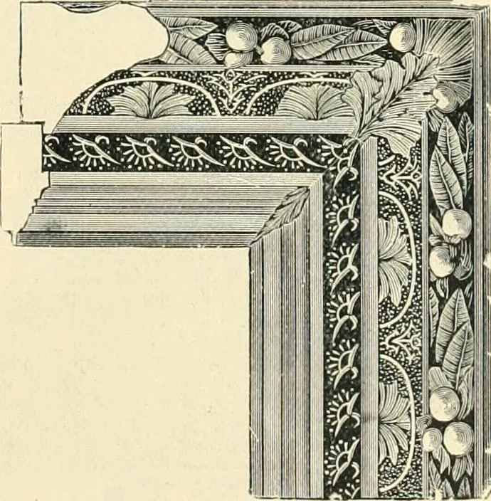 An illustration from Mouldings, mirrors, pictures and frames., 1884, leaf 166
