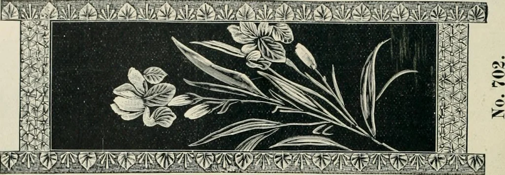 An illustration from Mouldings, mirrors, pictures and frames., 1884, leaf 167