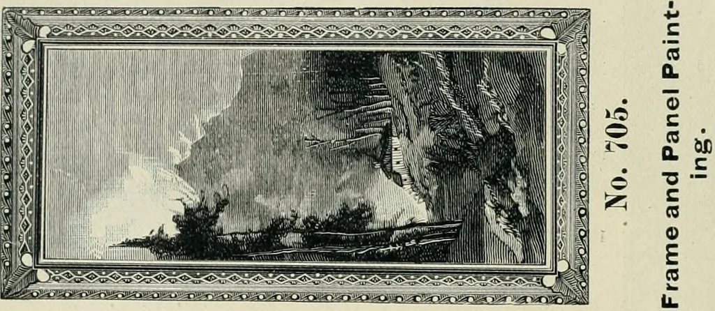 An illustration from Mouldings, mirrors, pictures and frames., 1884, leaf 167