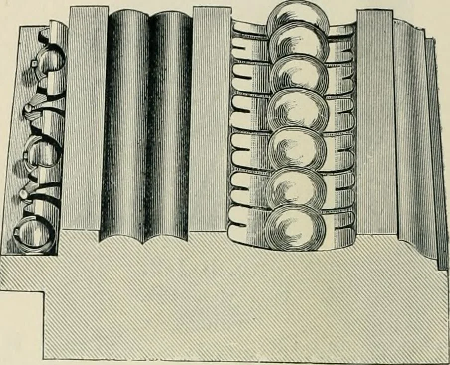 An illustration from Mouldings, mirrors, pictures and frames., 1884, leaf 17