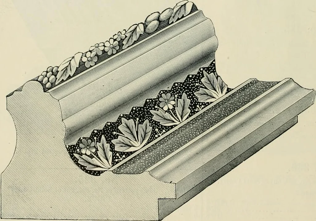 An illustration from Mouldings, mirrors, pictures and frames., 1884, leaf 17