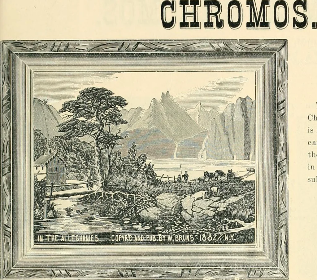 An illustration from Mouldings, mirrors, pictures and frames., 1884, leaf 178