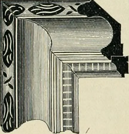 An illustration from Mouldings, mirrors, pictures and frames., 1884, leaf 179