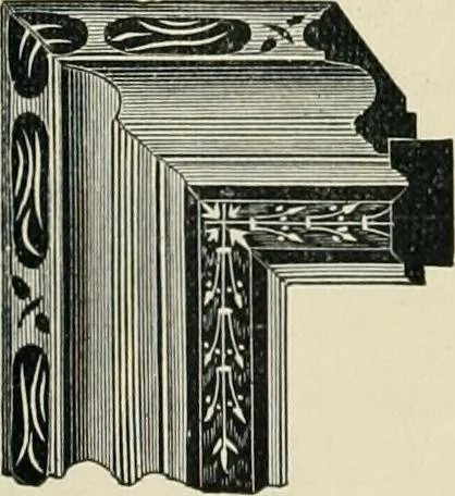 An illustration from Mouldings, mirrors, pictures and frames., 1884, leaf 179