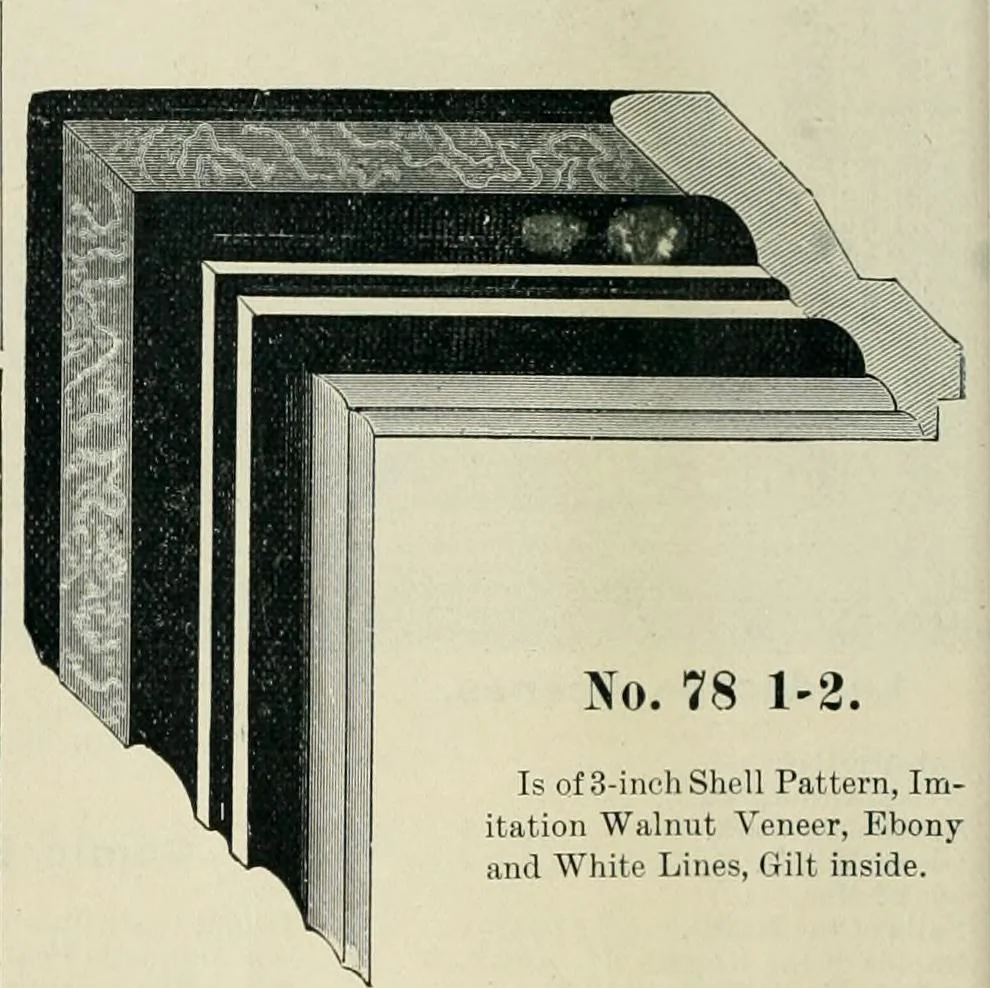 An illustration from Mouldings, mirrors, pictures and frames., 1884, leaf 179