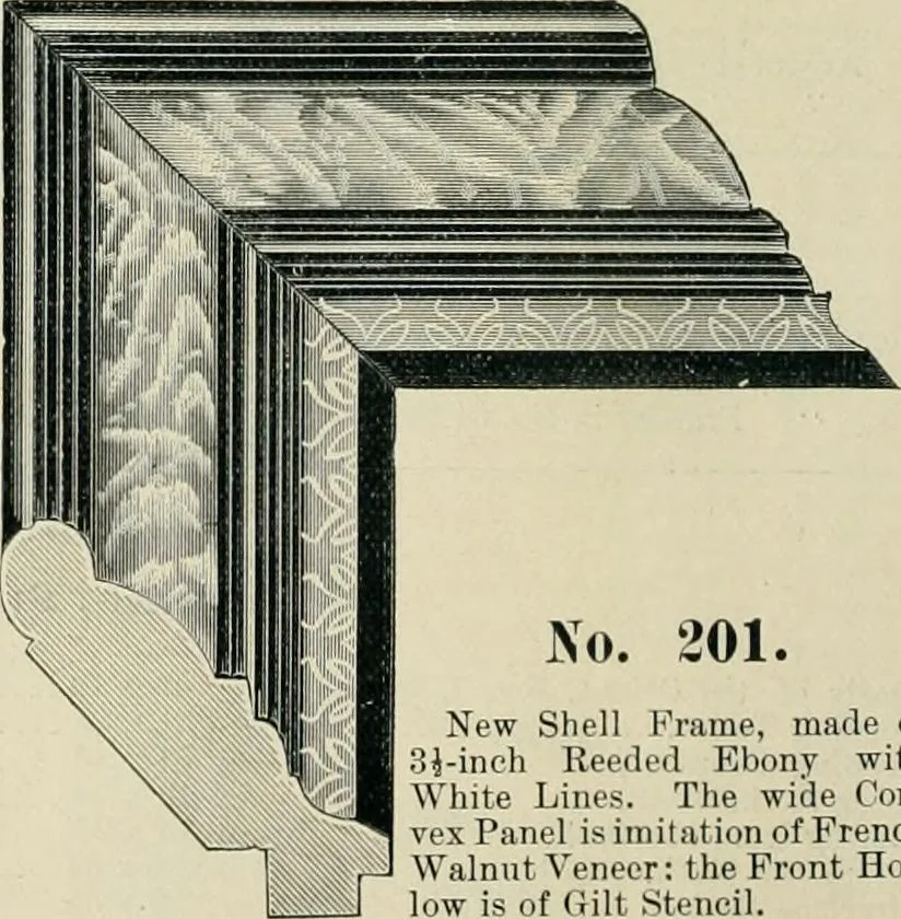 An illustration from Mouldings, mirrors, pictures and frames., 1884, leaf 179