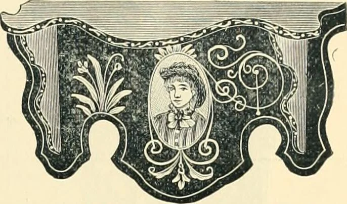 An illustration from Mouldings, mirrors, pictures and frames., 1884, leaf 182