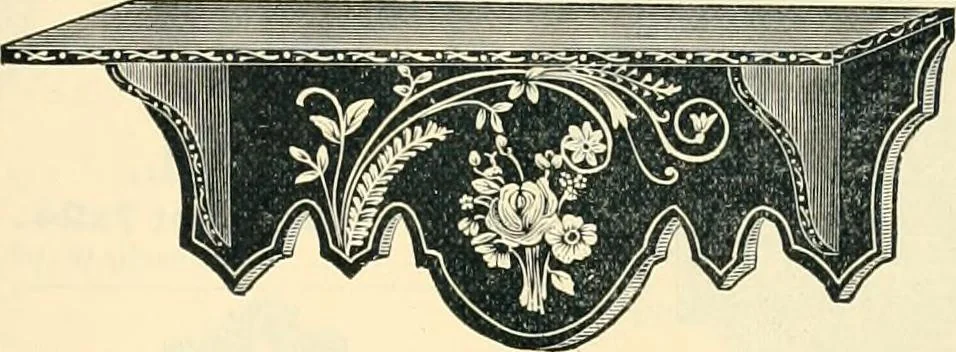 An illustration from Mouldings, mirrors, pictures and frames., 1884, leaf 182