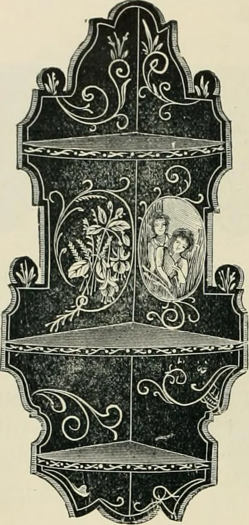 An illustration from Mouldings, mirrors, pictures and frames., 1884, leaf 183