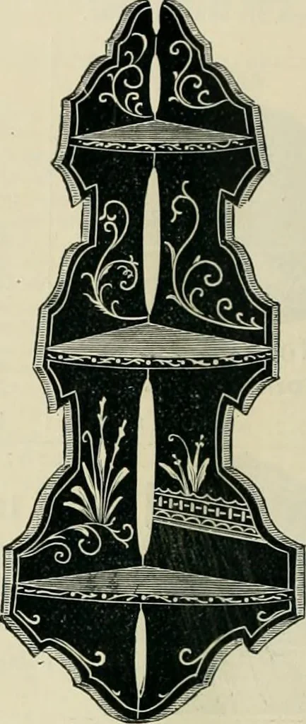 An illustration from Mouldings, mirrors, pictures and frames., 1884, leaf 183