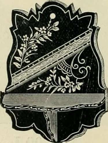 An illustration from Mouldings, mirrors, pictures and frames., 1884, leaf 183