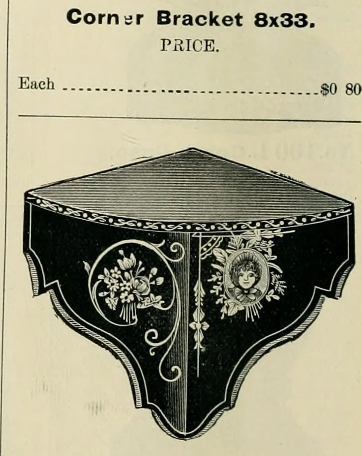 An illustration from Mouldings, mirrors, pictures and frames., 1884, leaf 183