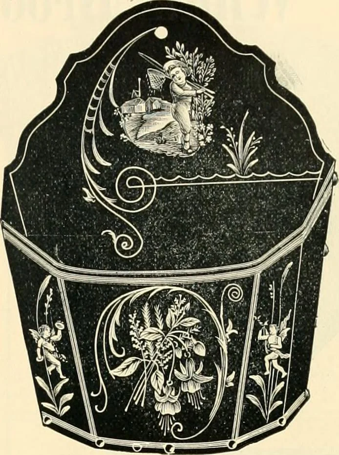 An illustration from Mouldings, mirrors, pictures and frames., 1884, leaf 184