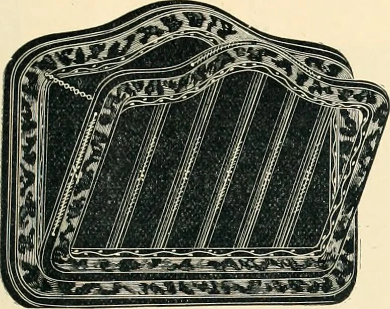 An illustration from Mouldings, mirrors, pictures and frames., 1884, leaf 186