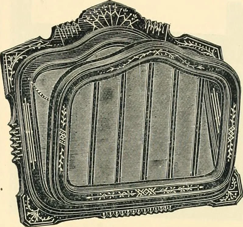 An illustration from Mouldings, mirrors, pictures and frames., 1884, leaf 186