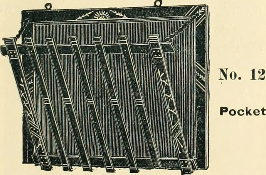 An illustration from Mouldings, mirrors, pictures and frames., 1884, leaf 186