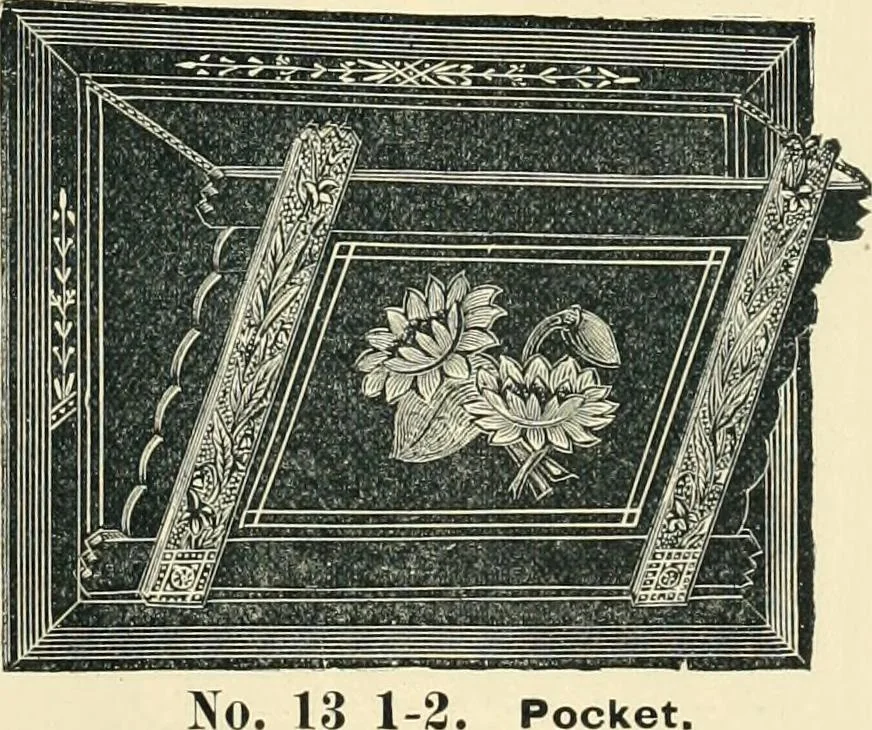 An illustration from Mouldings, mirrors, pictures and frames., 1884, leaf 186