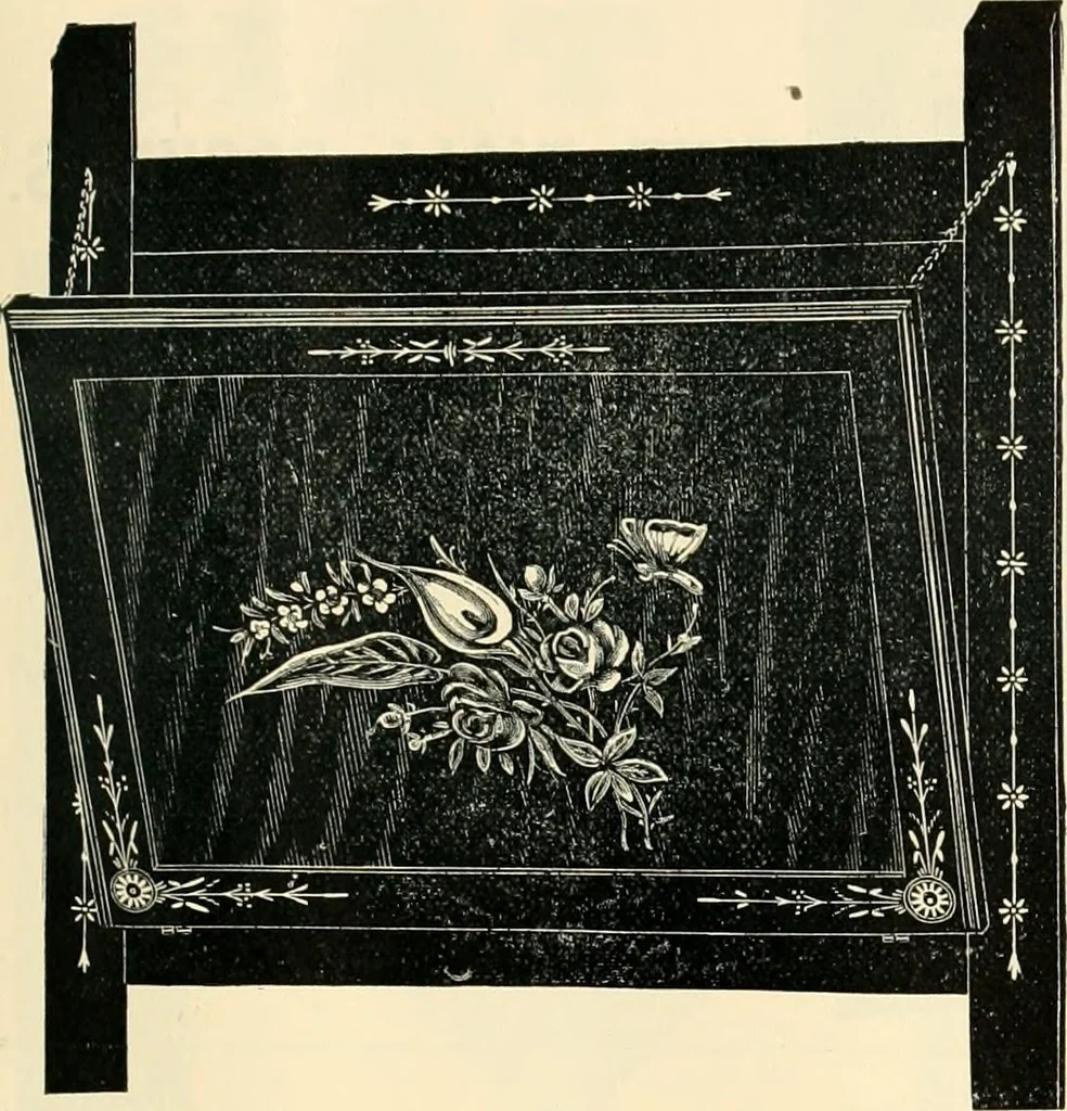 An illustration from Mouldings, mirrors, pictures and frames., 1884, leaf 188