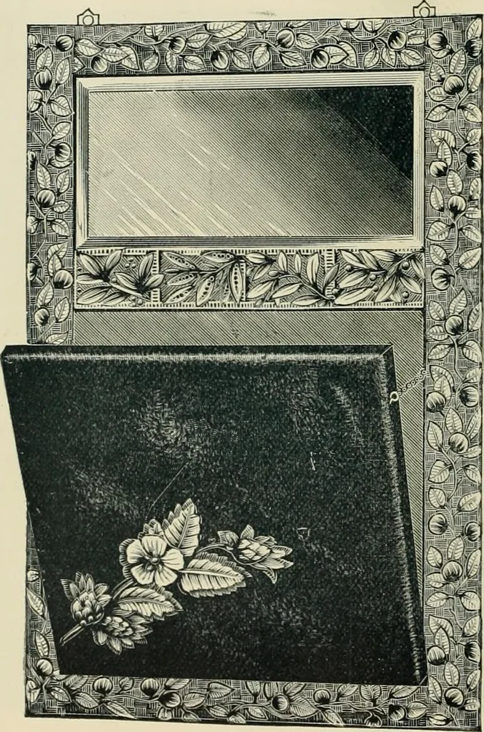 An illustration from Mouldings, mirrors, pictures and frames., 1884, leaf 189