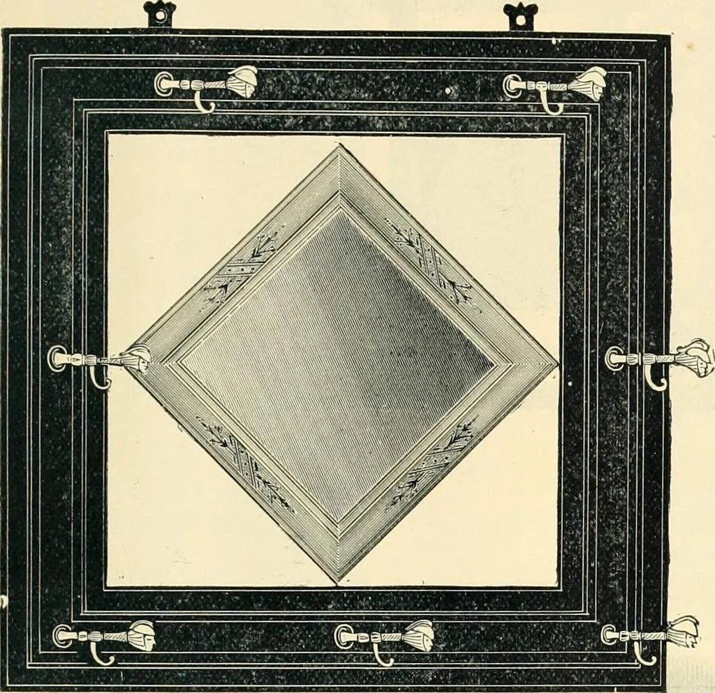 An illustration from Mouldings, mirrors, pictures and frames., 1884, leaf 190