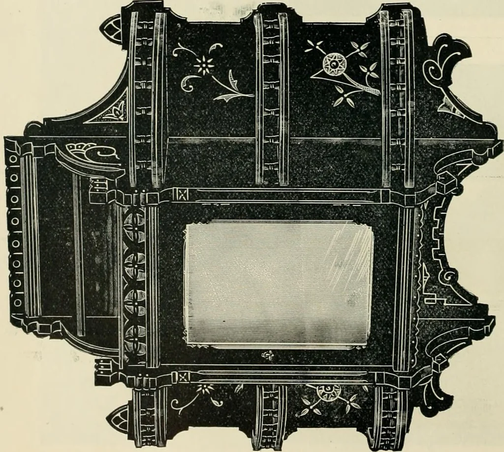 An illustration from Mouldings, mirrors, pictures and frames., 1884, leaf 191