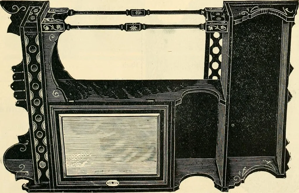 An illustration from Mouldings, mirrors, pictures and frames., 1884, leaf 192