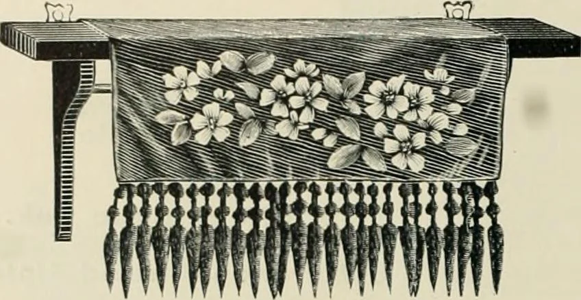 An illustration from Mouldings, mirrors, pictures and frames., 1884, leaf 195