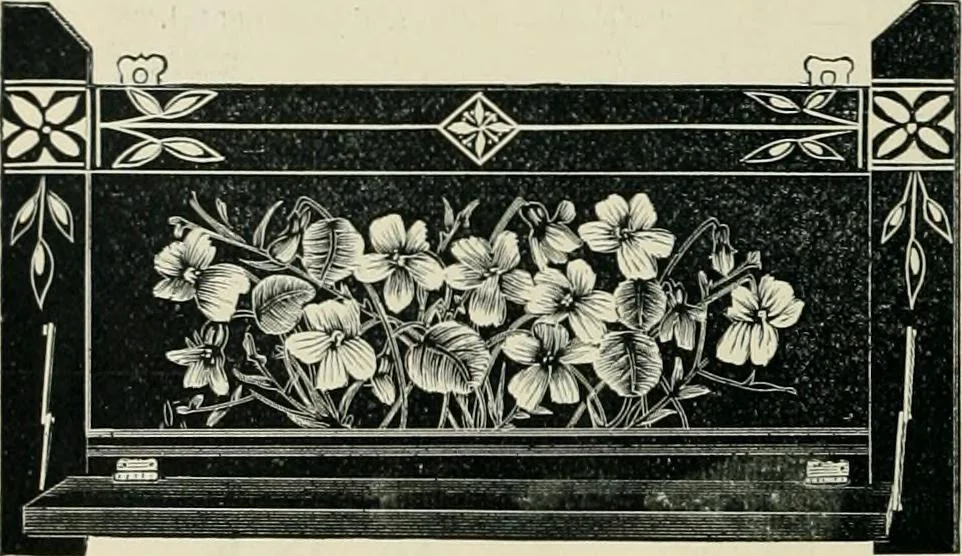 An illustration from Mouldings, mirrors, pictures and frames., 1884, leaf 195