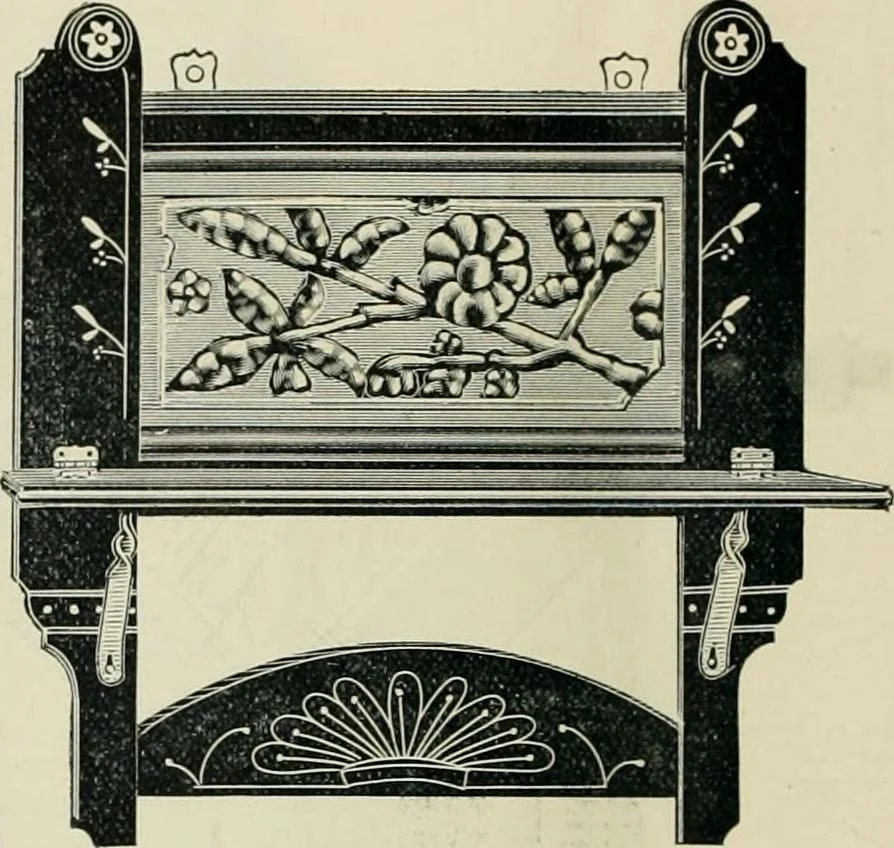 An illustration from Mouldings, mirrors, pictures and frames., 1884, leaf 195