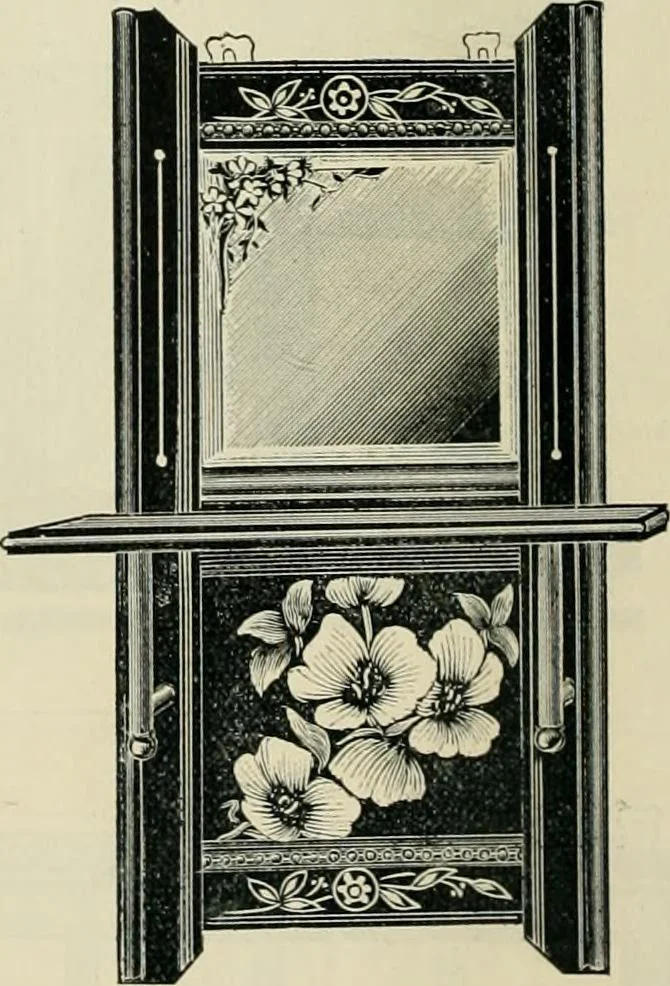 An illustration from Mouldings, mirrors, pictures and frames., 1884, leaf 195