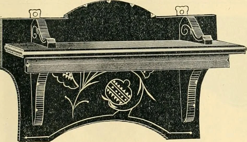 An illustration from Mouldings, mirrors, pictures and frames., 1884, leaf 196