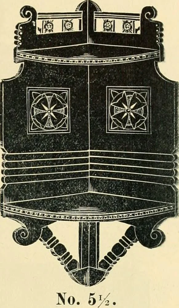 An illustration from Mouldings, mirrors, pictures and frames., 1884, leaf 196